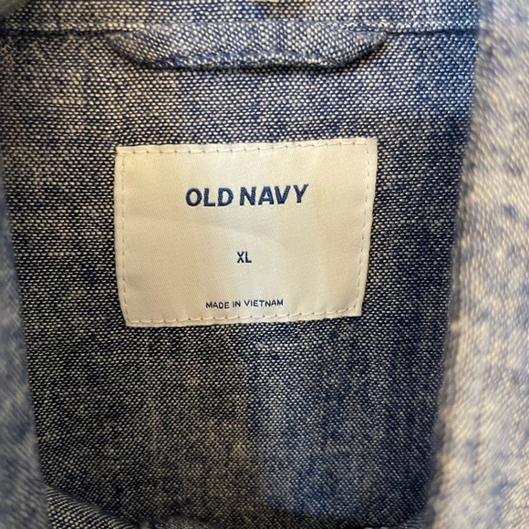 Blue Chambray Jacket Old Navy XL - Picture 4 of 6